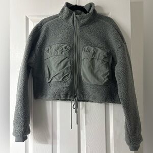 New  Women's Gray Fleece Jacket